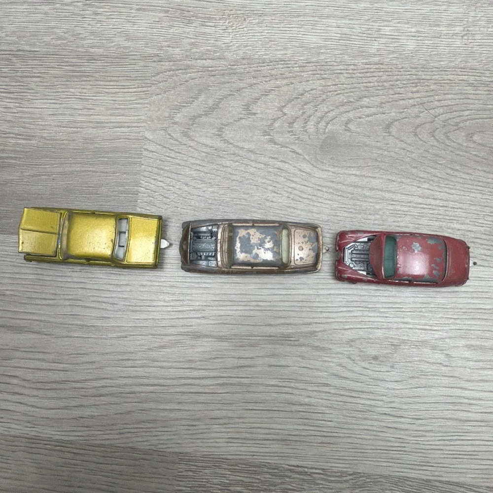 Matchbox Lesney No. 65 Jaguar 3.4 Litre, No. 28 Jaguar MK10, No.36 Opel Diplomat
